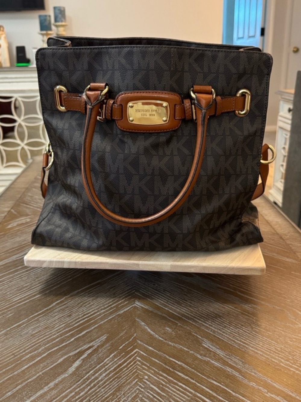 Michael Kors Brown Signature Tote Bag